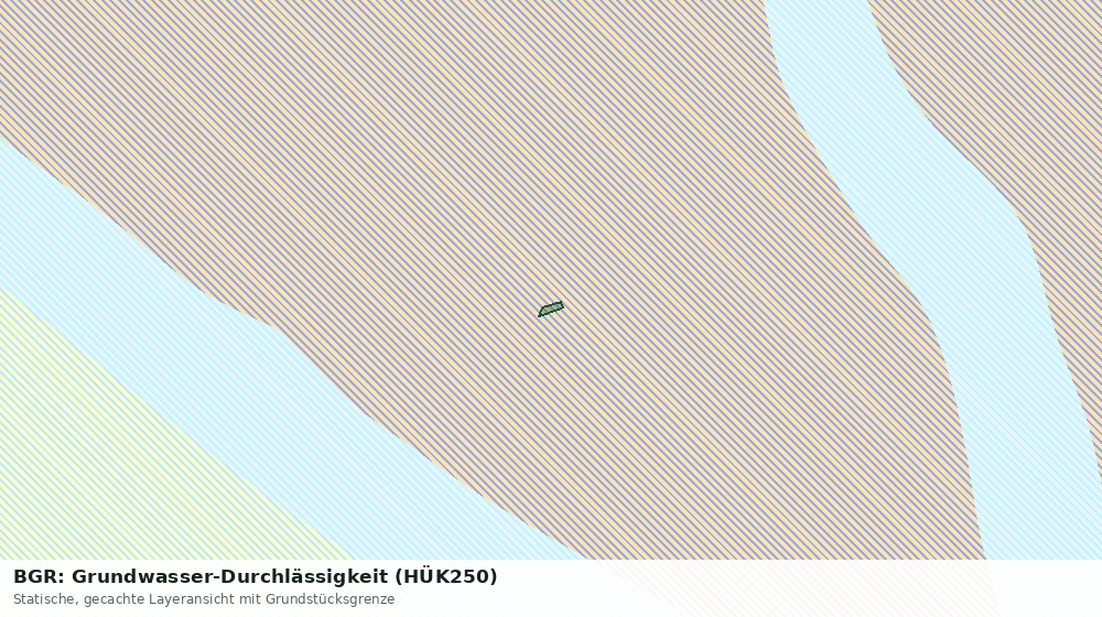 Statische Kartenansicht: BGR: Grundwasser-Durchlässigkeit (HÜK250)