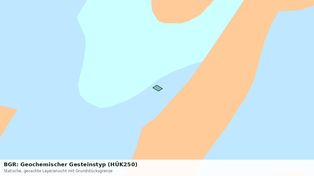 Statische Kartenansicht: BGR: Geochemischer Gesteinstyp (HÜK250)