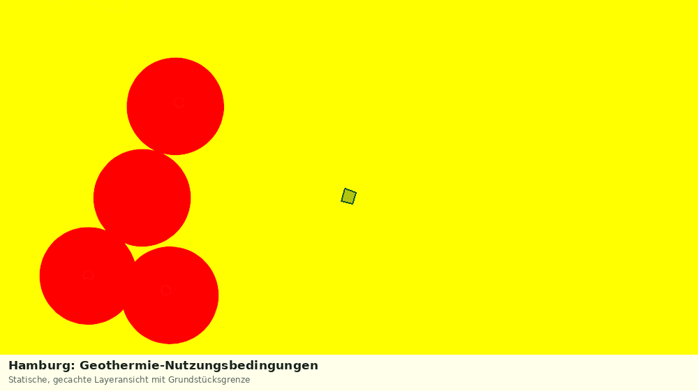 Statische Kartenansicht: Hamburg: Geothermie-Nutzungsbedingungen
