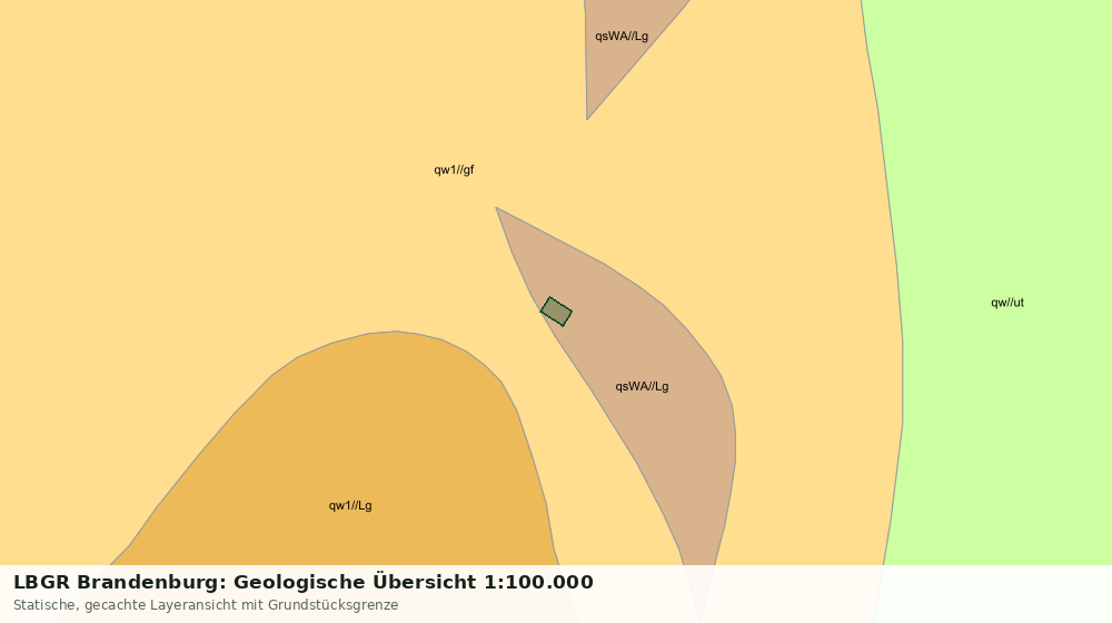 Statische Kartenansicht: LBGR Brandenburg: Geologische Übersicht 1:100.000
