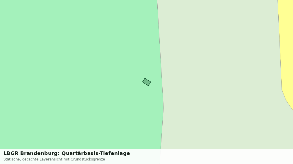 Statische Kartenansicht: LBGR Brandenburg: Quartärbasis-Tiefenlage