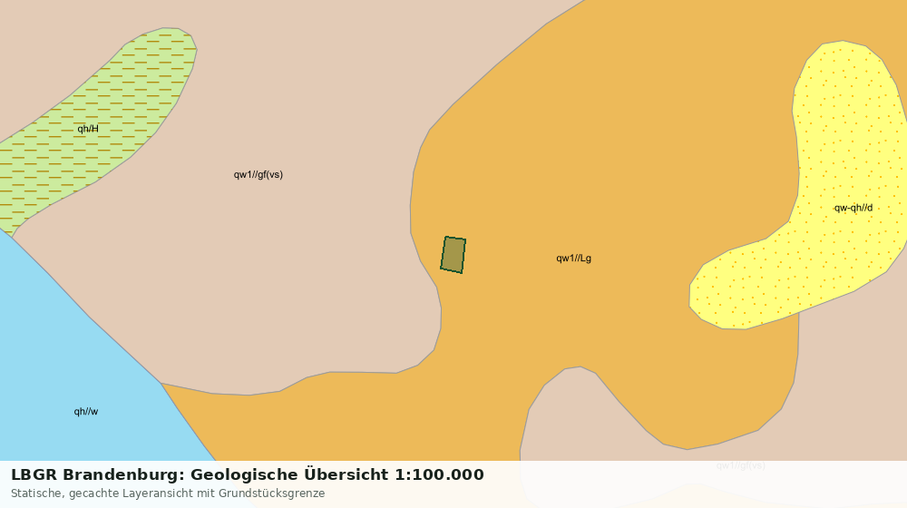 Statische Kartenansicht: LBGR Brandenburg: Geologische Übersicht 1:100.000