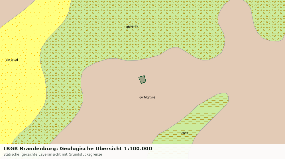 Statische Kartenansicht: LBGR Brandenburg: Geologische Übersicht 1:100.000