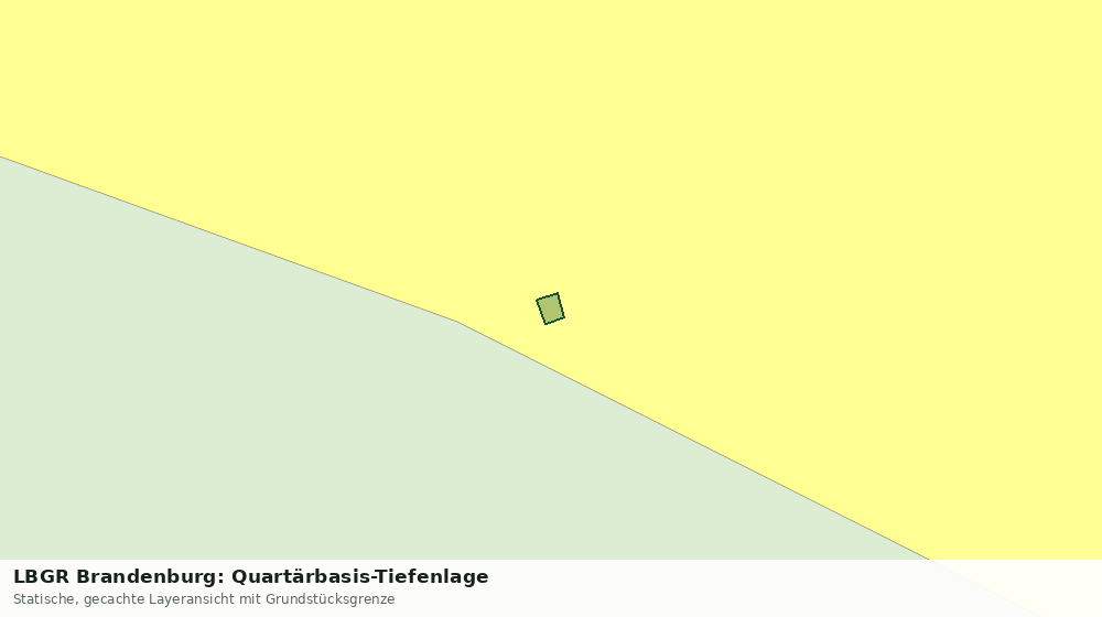 Statische Kartenansicht: LBGR Brandenburg: Quartärbasis-Tiefenlage