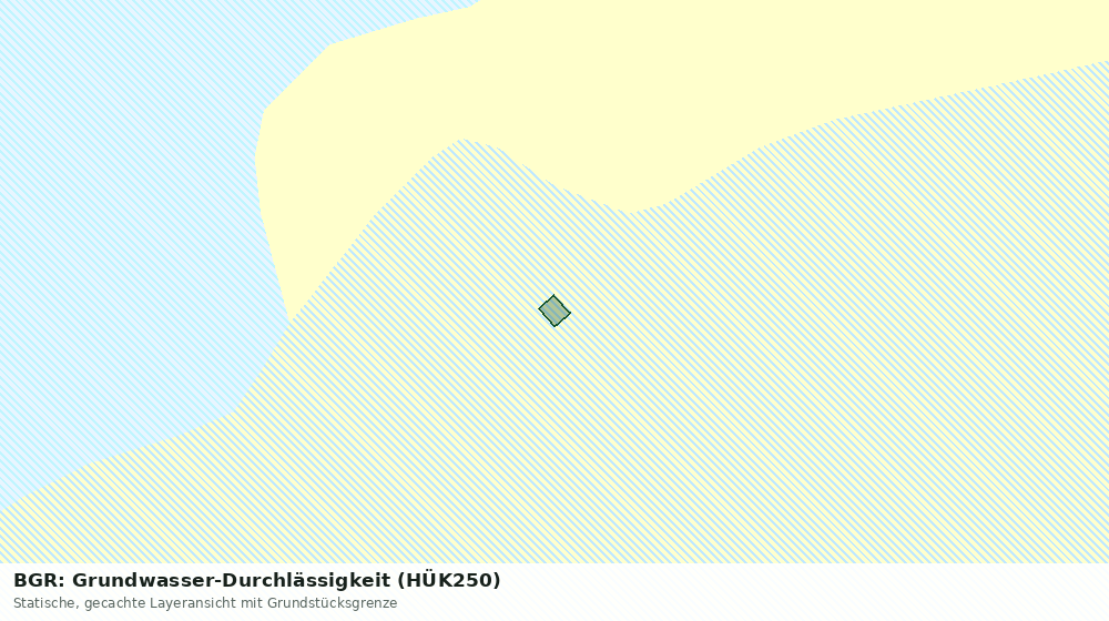 Statische Kartenansicht: BGR: Grundwasser-Durchlässigkeit (HÜK250)