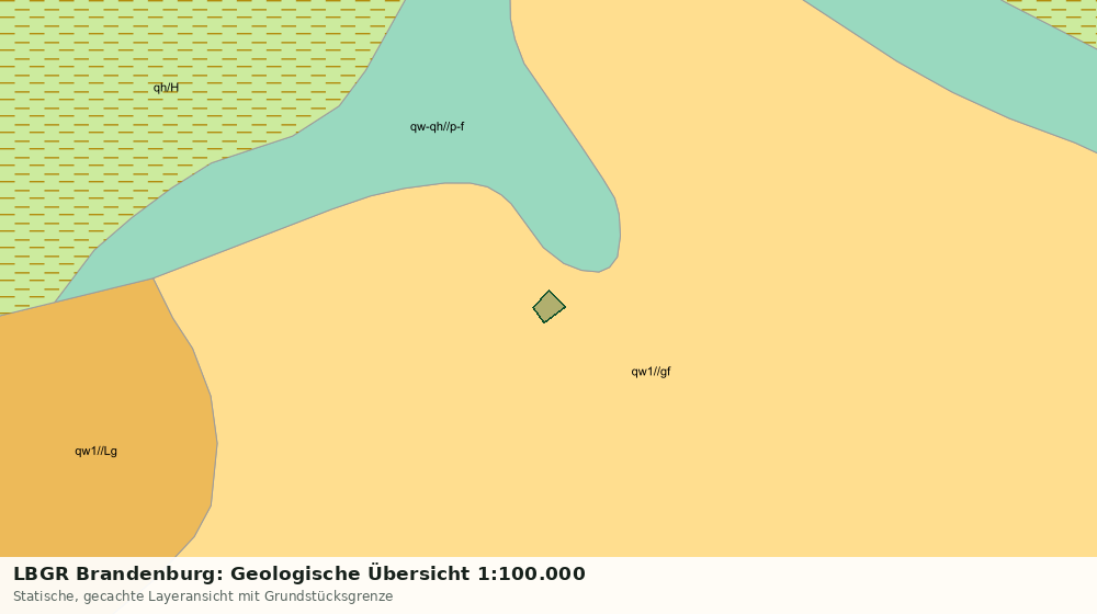 Statische Kartenansicht: LBGR Brandenburg: Geologische Übersicht 1:100.000