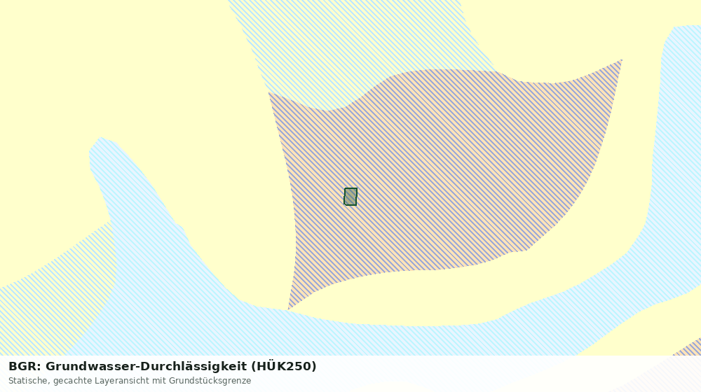 Statische Kartenansicht: BGR: Grundwasser-Durchlässigkeit (HÜK250)