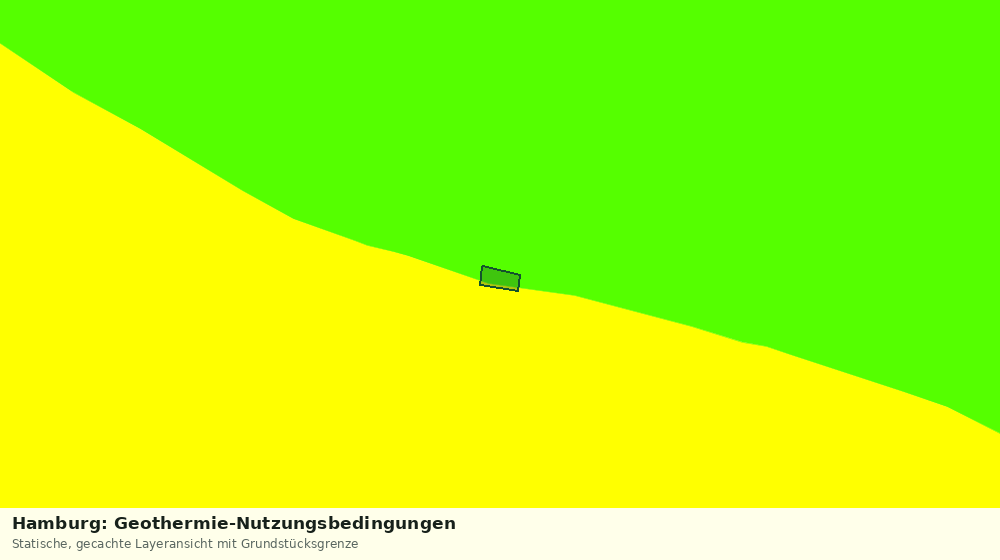 Statische Kartenansicht: Hamburg: Geothermie-Nutzungsbedingungen