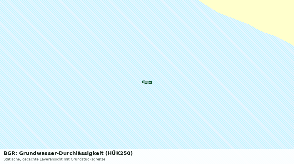 Statische Kartenansicht: BGR: Grundwasser-Durchlässigkeit (HÜK250)