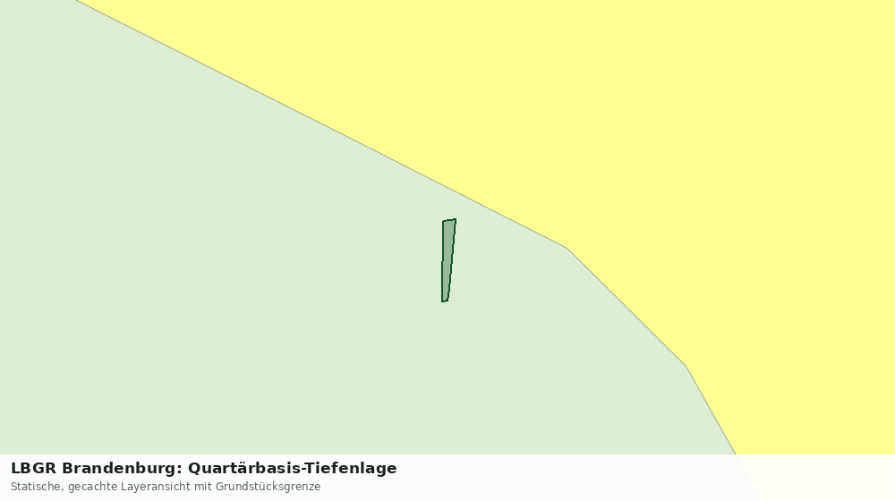 Statische Kartenansicht: LBGR Brandenburg: Quartärbasis-Tiefenlage