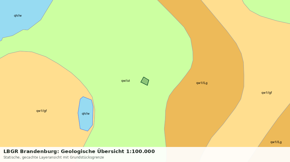 Statische Kartenansicht: LBGR Brandenburg: Geologische Übersicht 1:100.000