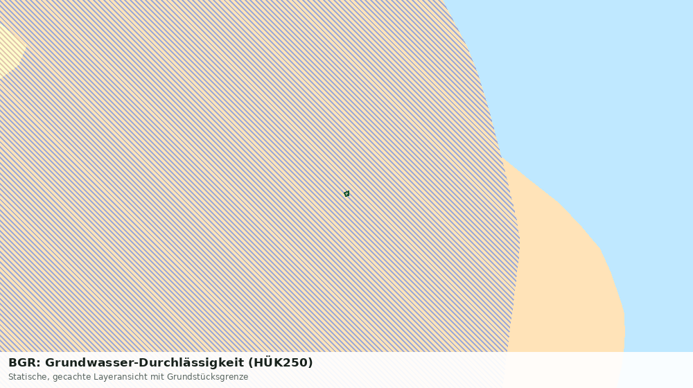 Statische Kartenansicht: BGR: Grundwasser-Durchlässigkeit (HÜK250)