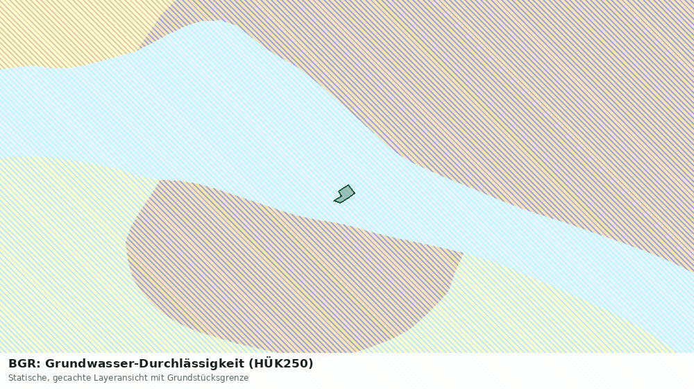 Statische Kartenansicht: BGR: Grundwasser-Durchlässigkeit (HÜK250)