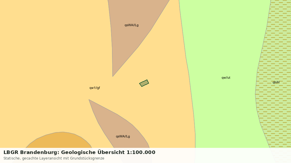 Statische Kartenansicht: LBGR Brandenburg: Geologische Übersicht 1:100.000