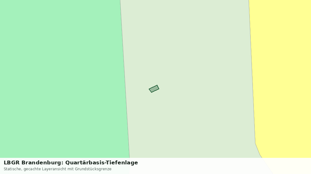 Statische Kartenansicht: LBGR Brandenburg: Quartärbasis-Tiefenlage