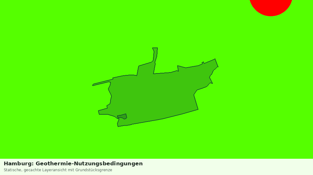 Statische Kartenansicht: Hamburg: Geothermie-Nutzungsbedingungen