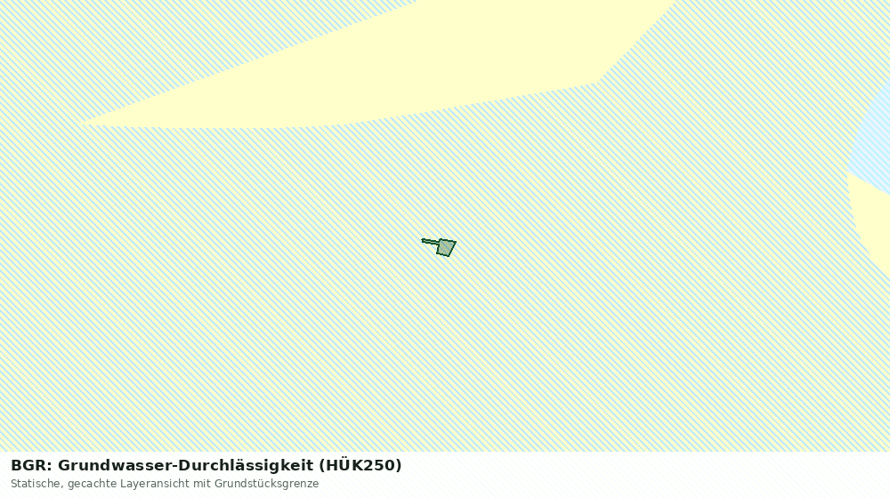 Statische Kartenansicht: BGR: Grundwasser-Durchlässigkeit (HÜK250)