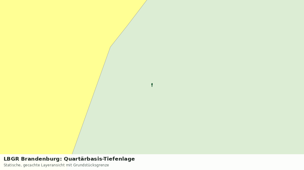 Statische Kartenansicht: LBGR Brandenburg: Quartärbasis-Tiefenlage