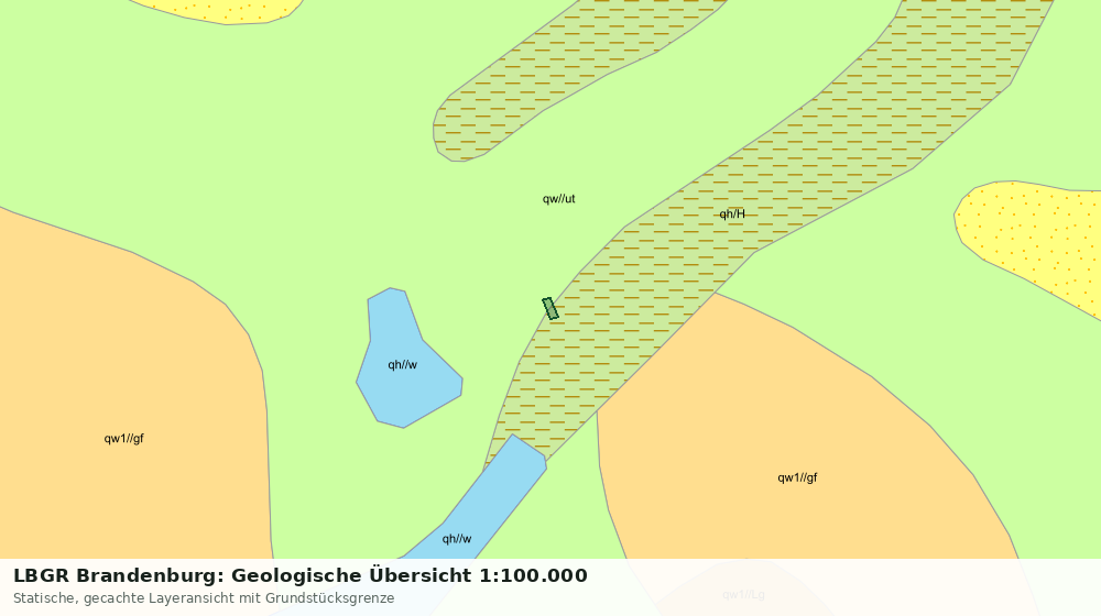 Statische Kartenansicht: LBGR Brandenburg: Geologische Übersicht 1:100.000