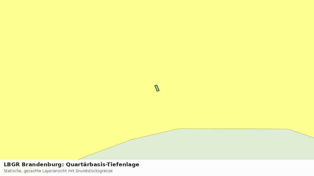 Statische Kartenansicht: LBGR Brandenburg: Quartärbasis-Tiefenlage