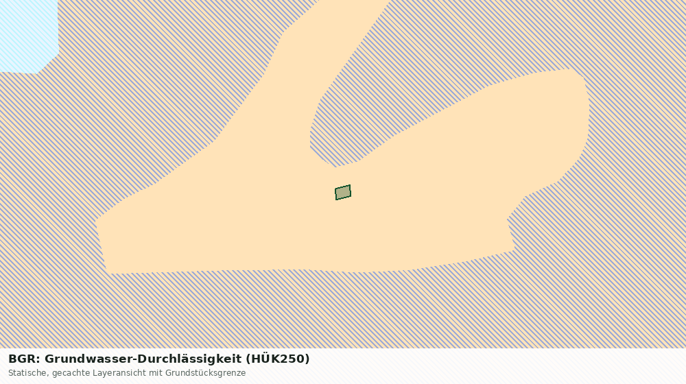 Statische Kartenansicht: BGR: Grundwasser-Durchlässigkeit (HÜK250)