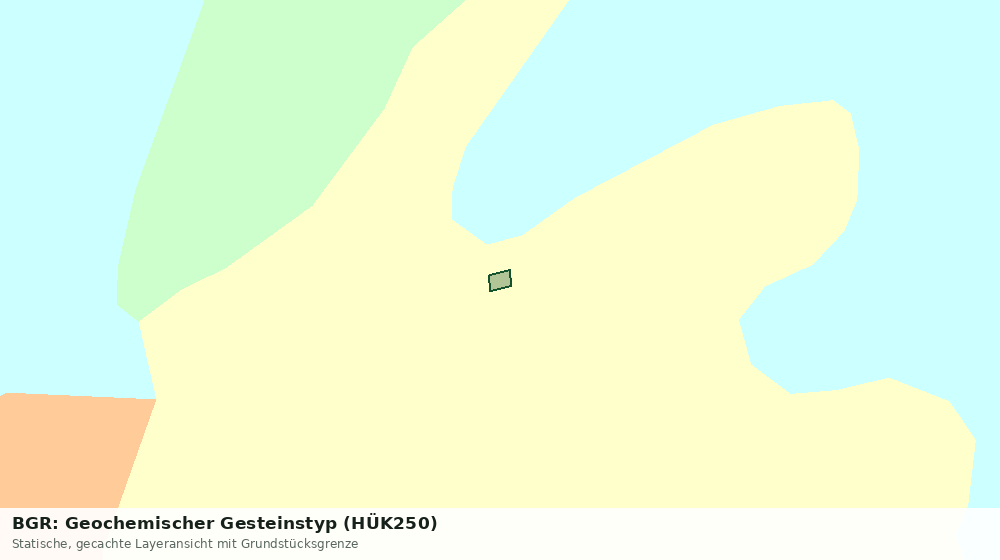 Statische Kartenansicht: BGR: Geochemischer Gesteinstyp (HÜK250)