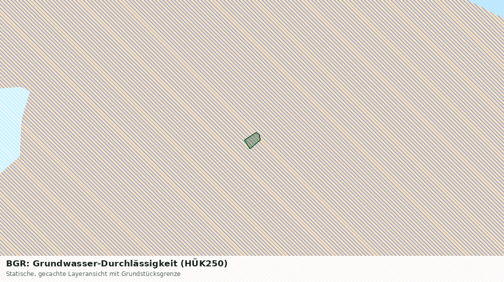 Statische Kartenansicht: BGR: Grundwasser-Durchlässigkeit (HÜK250)