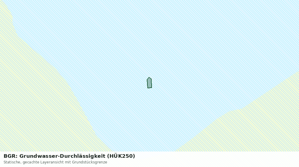 Statische Kartenansicht: BGR: Grundwasser-Durchlässigkeit (HÜK250)