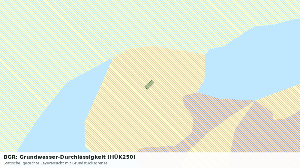 Statische Kartenansicht: BGR: Grundwasser-Durchlässigkeit (HÜK250)