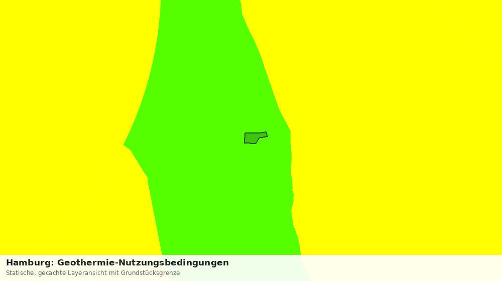 Statische Kartenansicht: Hamburg: Geothermie-Nutzungsbedingungen