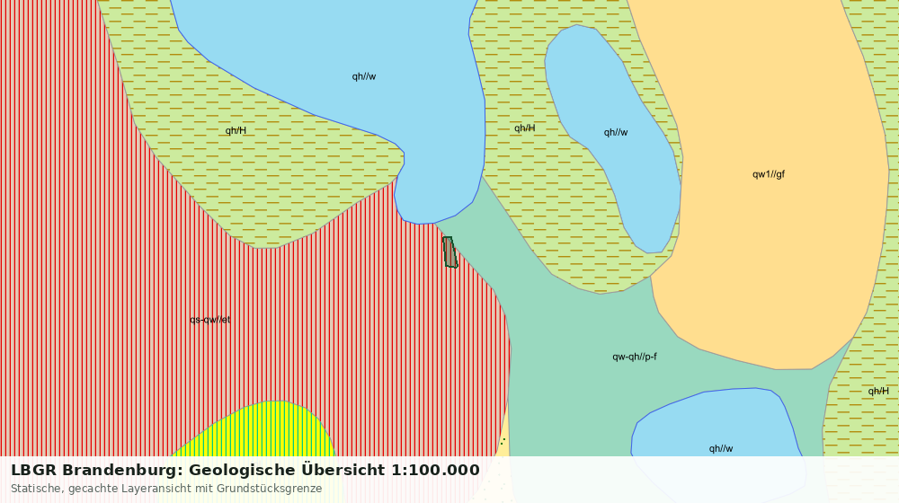 Statische Kartenansicht: LBGR Brandenburg: Geologische Übersicht 1:100.000