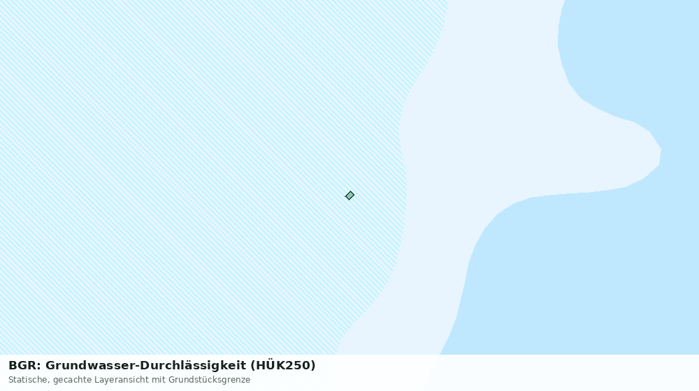 Statische Kartenansicht: BGR: Grundwasser-Durchlässigkeit (HÜK250)