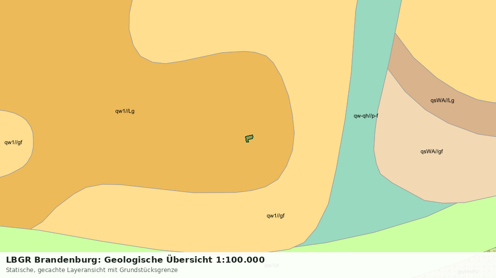 Statische Kartenansicht: LBGR Brandenburg: Geologische Übersicht 1:100.000