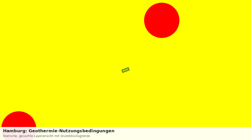 Statische Kartenansicht: Hamburg: Geothermie-Nutzungsbedingungen