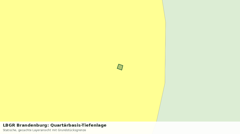 Statische Kartenansicht: LBGR Brandenburg: Quartärbasis-Tiefenlage