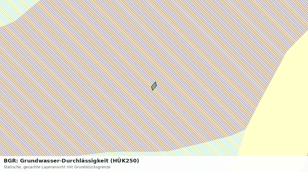 Statische Kartenansicht: BGR: Grundwasser-Durchlässigkeit (HÜK250)