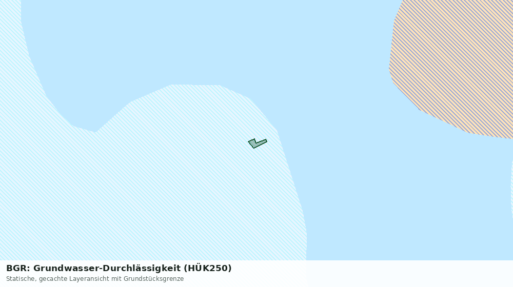 Statische Kartenansicht: BGR: Grundwasser-Durchlässigkeit (HÜK250)