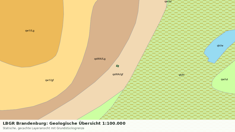 Statische Kartenansicht: LBGR Brandenburg: Geologische Übersicht 1:100.000