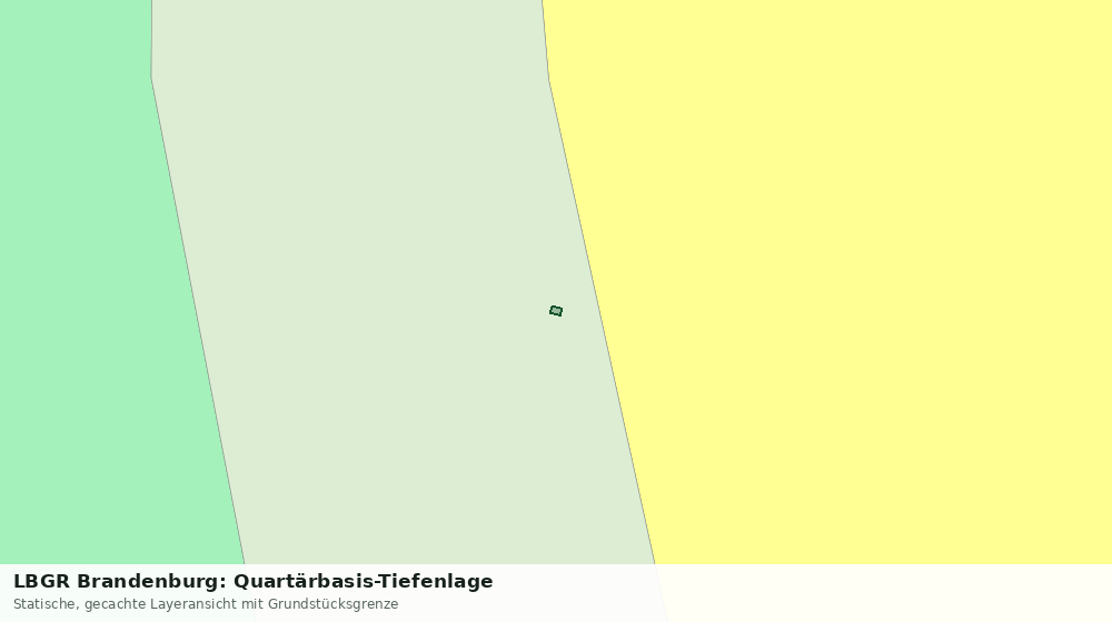 Statische Kartenansicht: LBGR Brandenburg: Quartärbasis-Tiefenlage