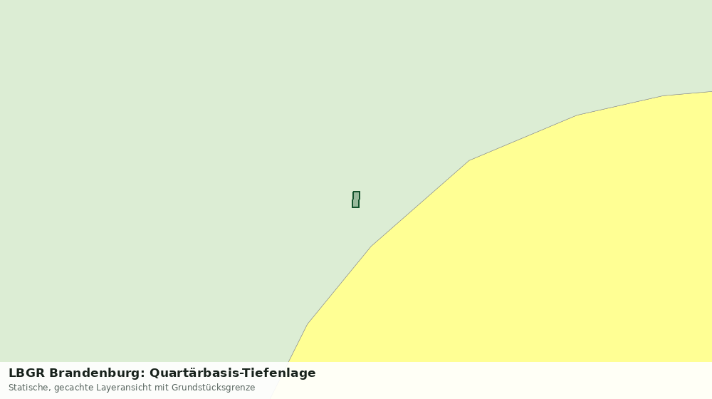 Statische Kartenansicht: LBGR Brandenburg: Quartärbasis-Tiefenlage