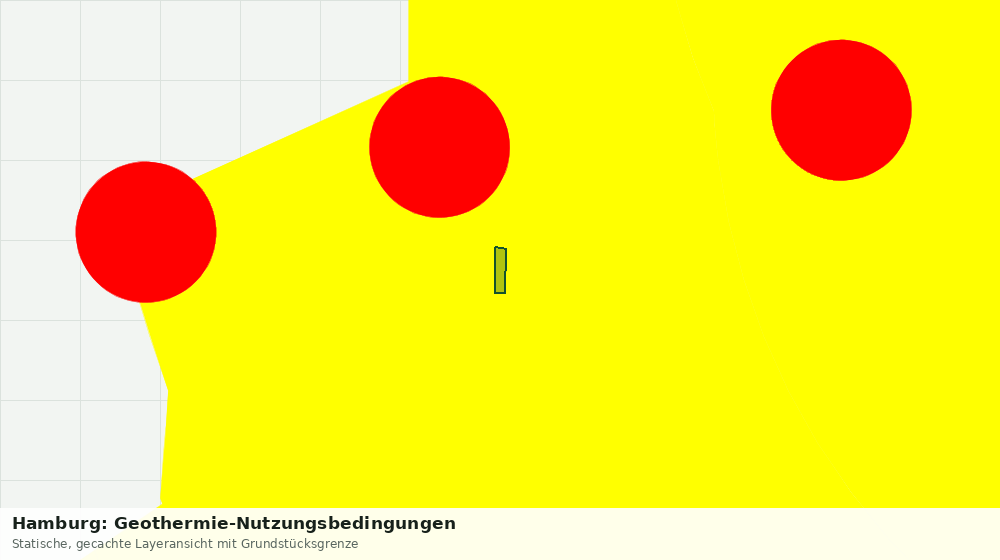 Statische Kartenansicht: Hamburg: Geothermie-Nutzungsbedingungen