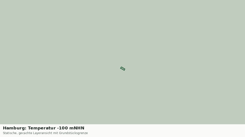 Statische Kartenansicht: Hamburg: Temperatur -100 mNHN