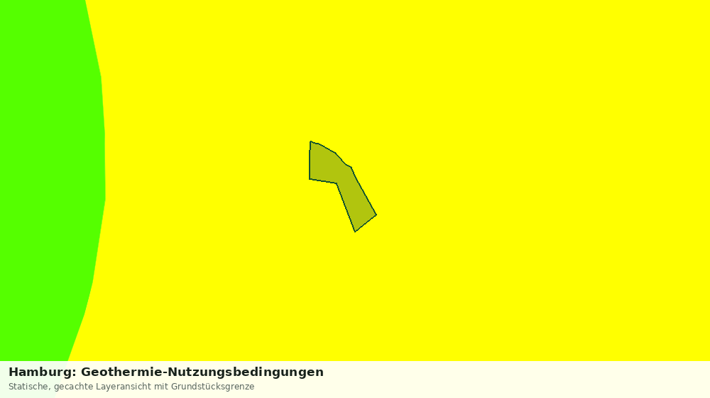 Statische Kartenansicht: Hamburg: Geothermie-Nutzungsbedingungen