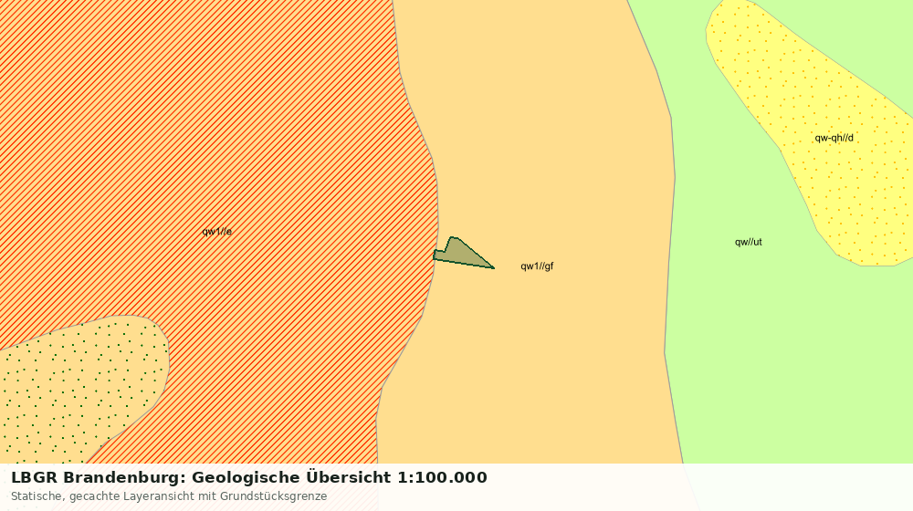 Statische Kartenansicht: LBGR Brandenburg: Geologische Übersicht 1:100.000