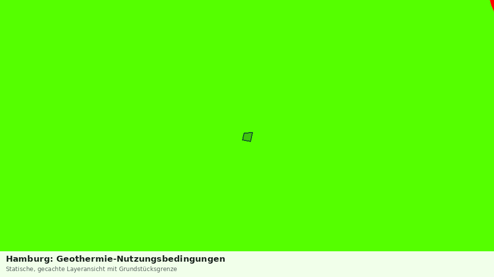 Statische Kartenansicht: Hamburg: Geothermie-Nutzungsbedingungen