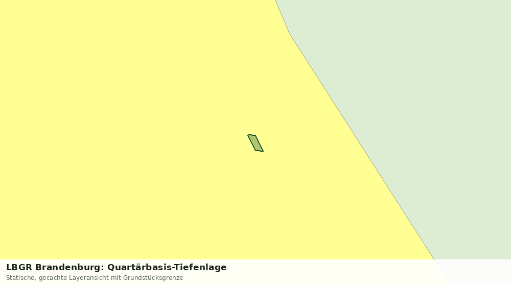 Statische Kartenansicht: LBGR Brandenburg: Quartärbasis-Tiefenlage