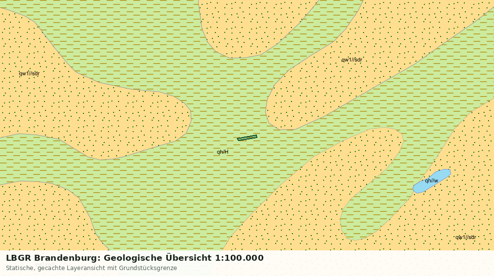 Statische Kartenansicht: LBGR Brandenburg: Geologische Übersicht 1:100.000