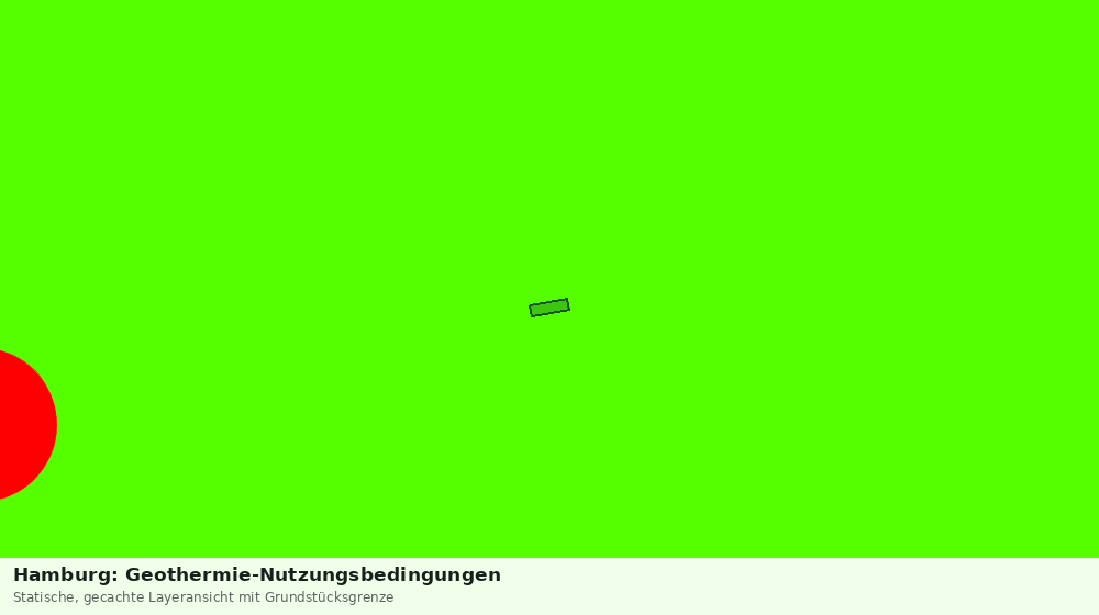 Statische Kartenansicht: Hamburg: Geothermie-Nutzungsbedingungen