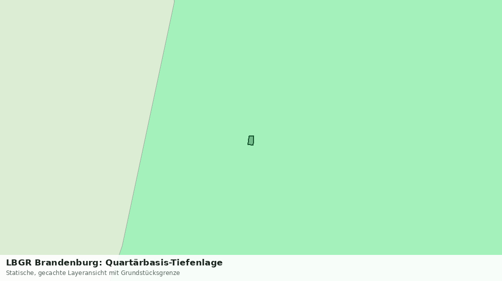 Statische Kartenansicht: LBGR Brandenburg: Quartärbasis-Tiefenlage