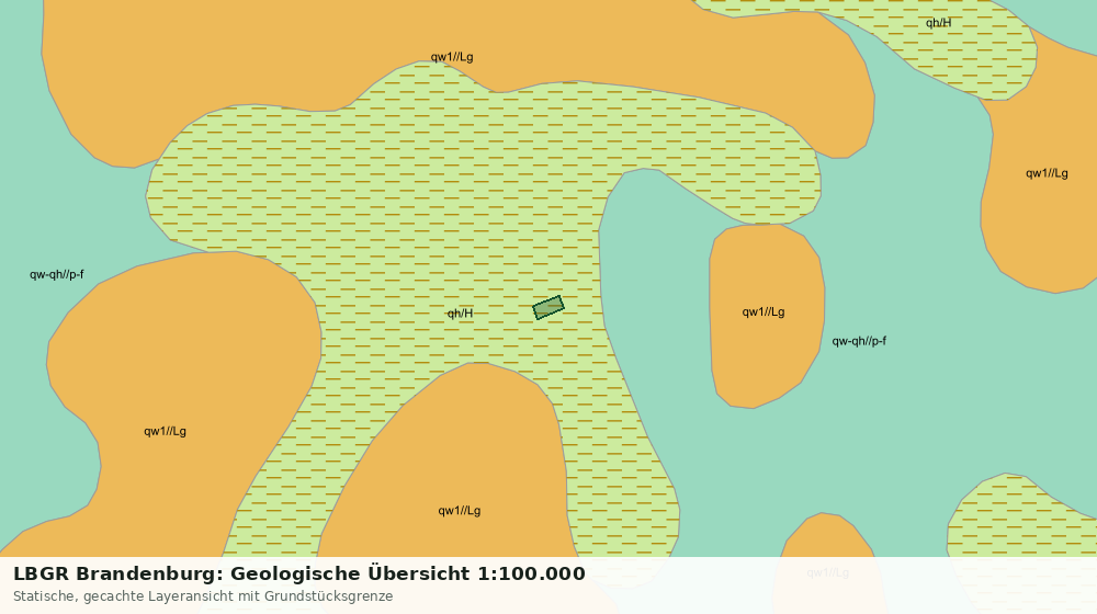 Statische Kartenansicht: LBGR Brandenburg: Geologische Übersicht 1:100.000
